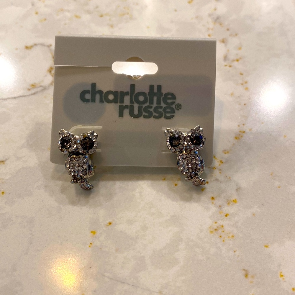 New Charlotte Russe Owl Earrings